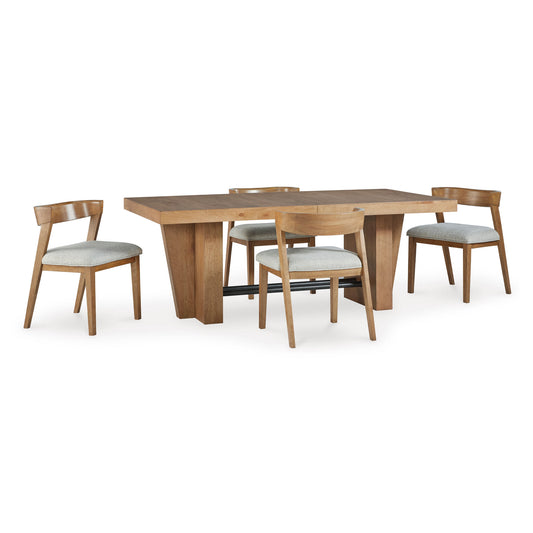 Kristiland 7 PC Dining Set with Low Back Chair