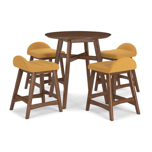 Lyncott 5-Piece Counter Height Dining Set