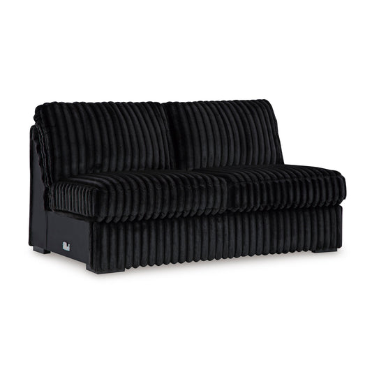 Midnight-Madness Armless Loveseat