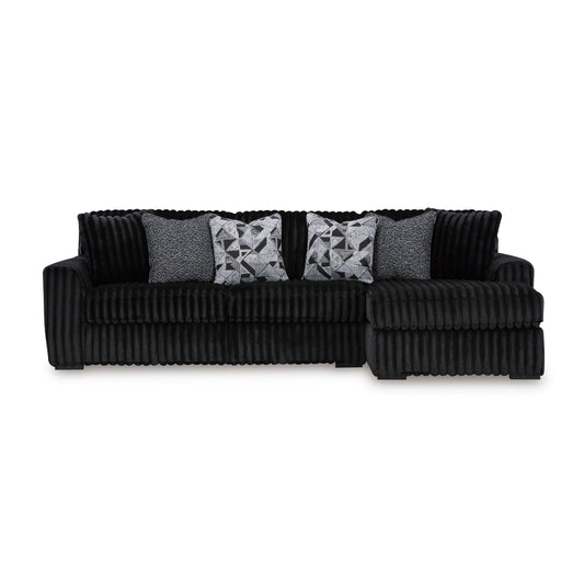 Midnight-Madness 2-Piece Sectional Sofa with Chaise