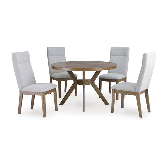 Roanhowe 5-Piece Round Dining Set