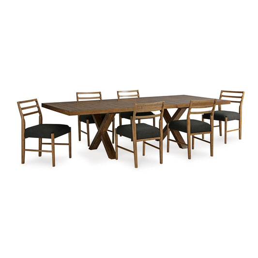 Steenlage 7-Piece Extendable Dining Set with Wood Back Chairs