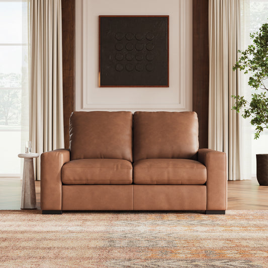 Calden Leather Loveseat