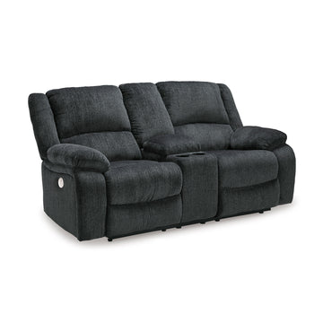 Draycoll Reclining Power Loveseat with Console