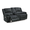 Draycoll Reclining Power Loveseat with Console