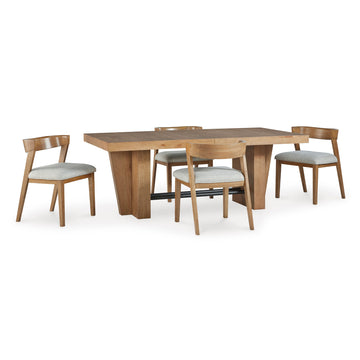 Kristiland 7 PC Dining Set with Low Back Chair