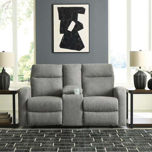 Moreau Place Reclining Loveseat with Console