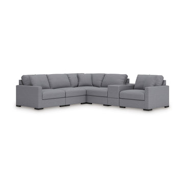 Omaha by Ashley 6-Piece Sectional with Storage Console