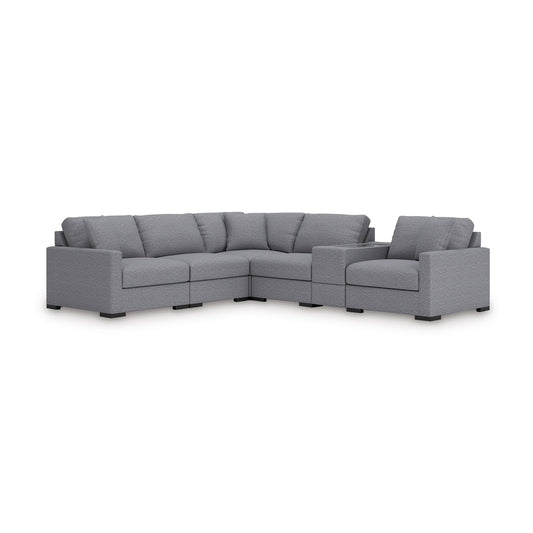 Omaha by Ashley 6-Piece Sectional with Storage Console