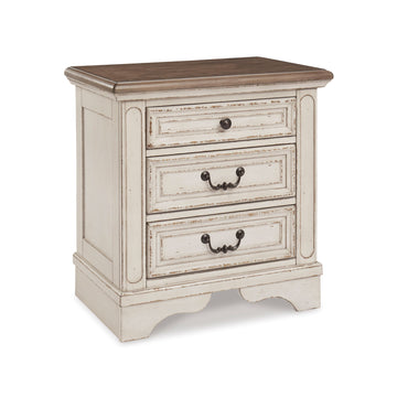 Realyn Three Drawer Night Stand