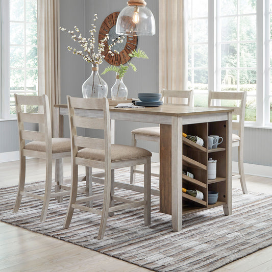 Skempton 5-Piece Counter Height Dining Set with Storage