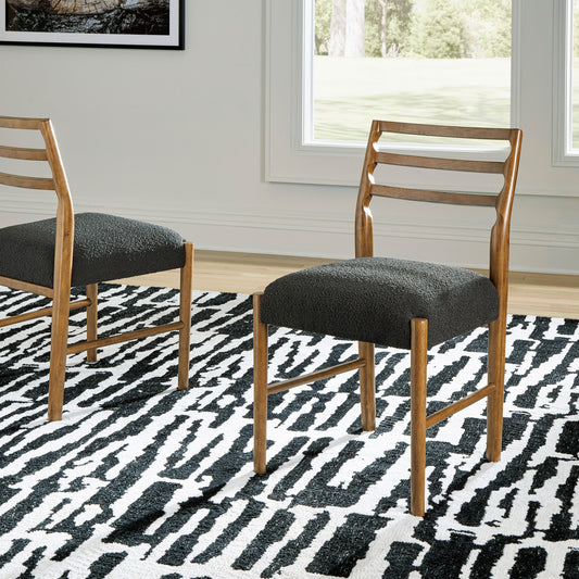 Steenlage Dining Wood Back Upholstered Side Chair