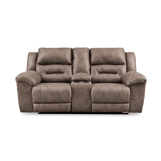 Stoneland Reclining Power Loveseat w/Console