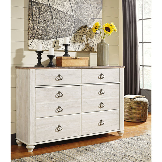 Willowton Six Drawer Dresser