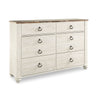 Willowton Six Drawer Dresser