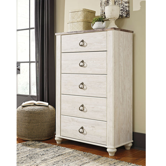 Willowton Five Drawer Chest