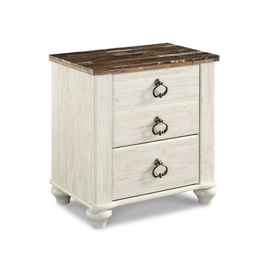 Willowton Two Drawer Night Stand